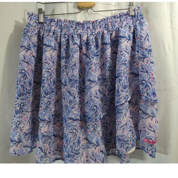 Simply Southern XXL Layered Floral Skirt Elastic Lined Polyester - Picture 2 of 4